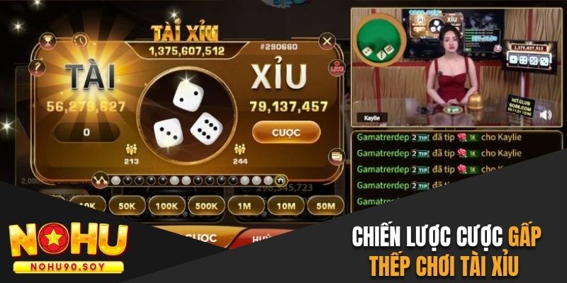 Áp dụng chiến lược cược gấp thếp chơi tài xỉu