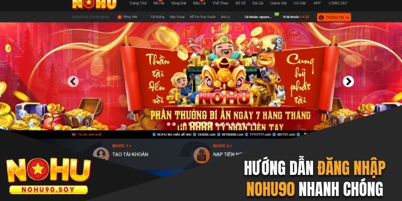 Đăng nhập Nohu90