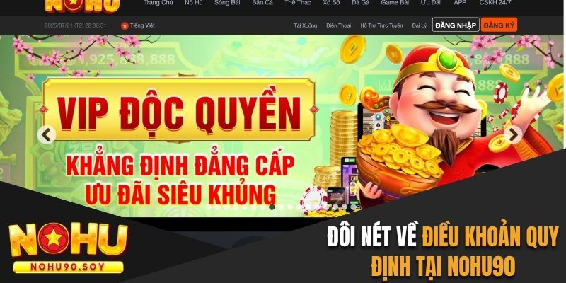 Đôi nét về điều khoản quy định tại Nohu90 