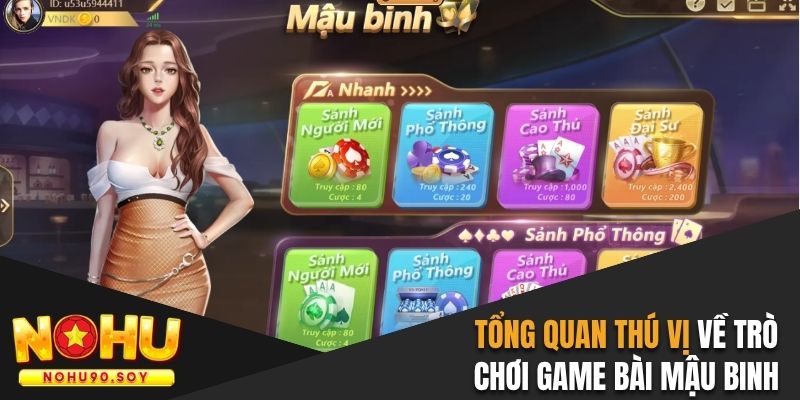 Tổng quan thú vị về trò chơi game bài mậu binh